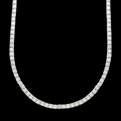 14K Yellow Gold Lab Grown Diamond Tennis Necklace