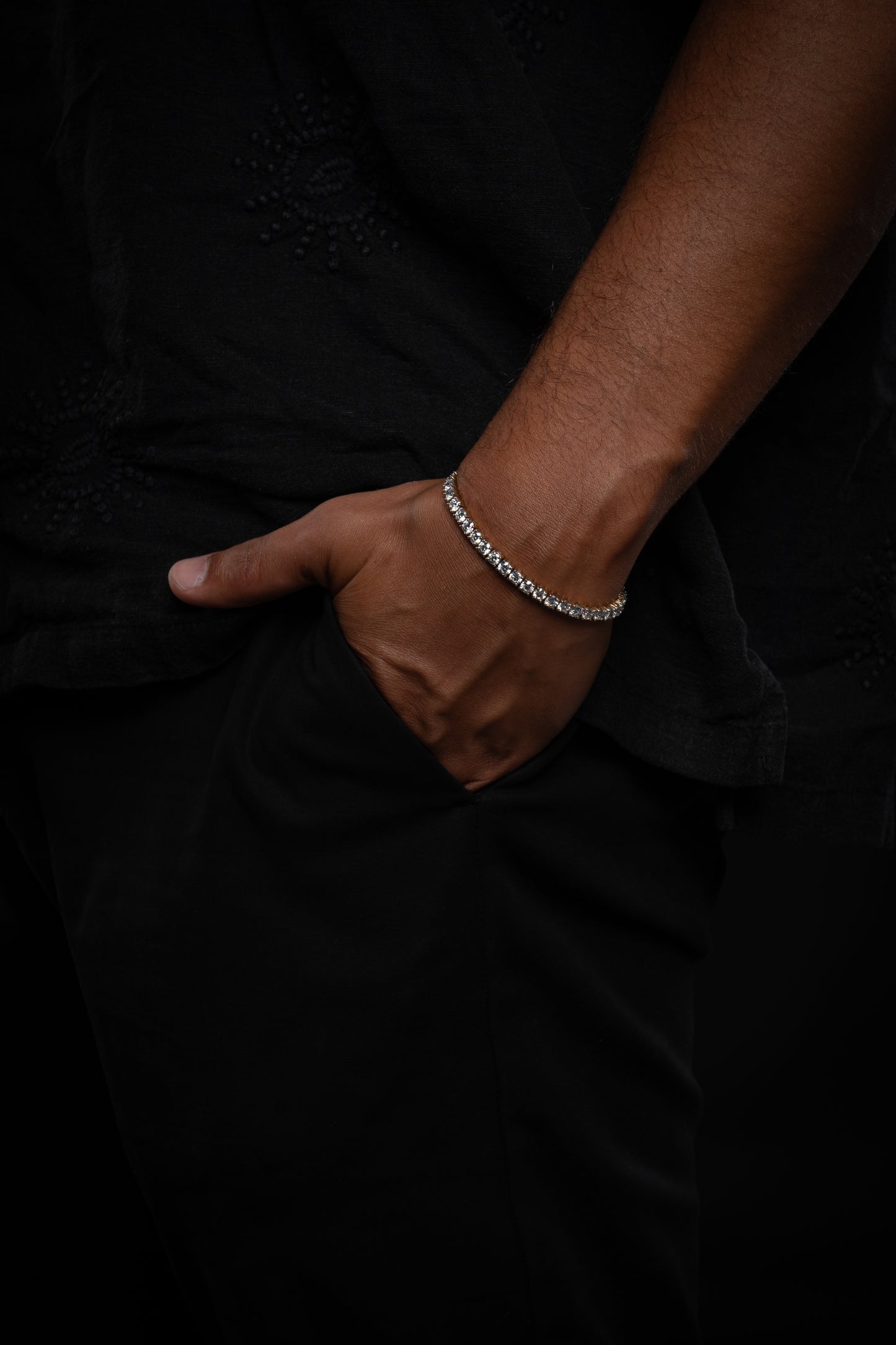 14k White Gold Lab Grown Diamond Tennis Bracelet