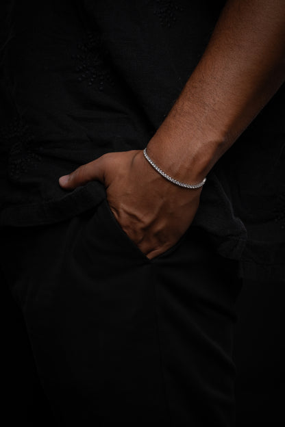 14k White Gold Lab Grown Diamond Tennis Bracelet