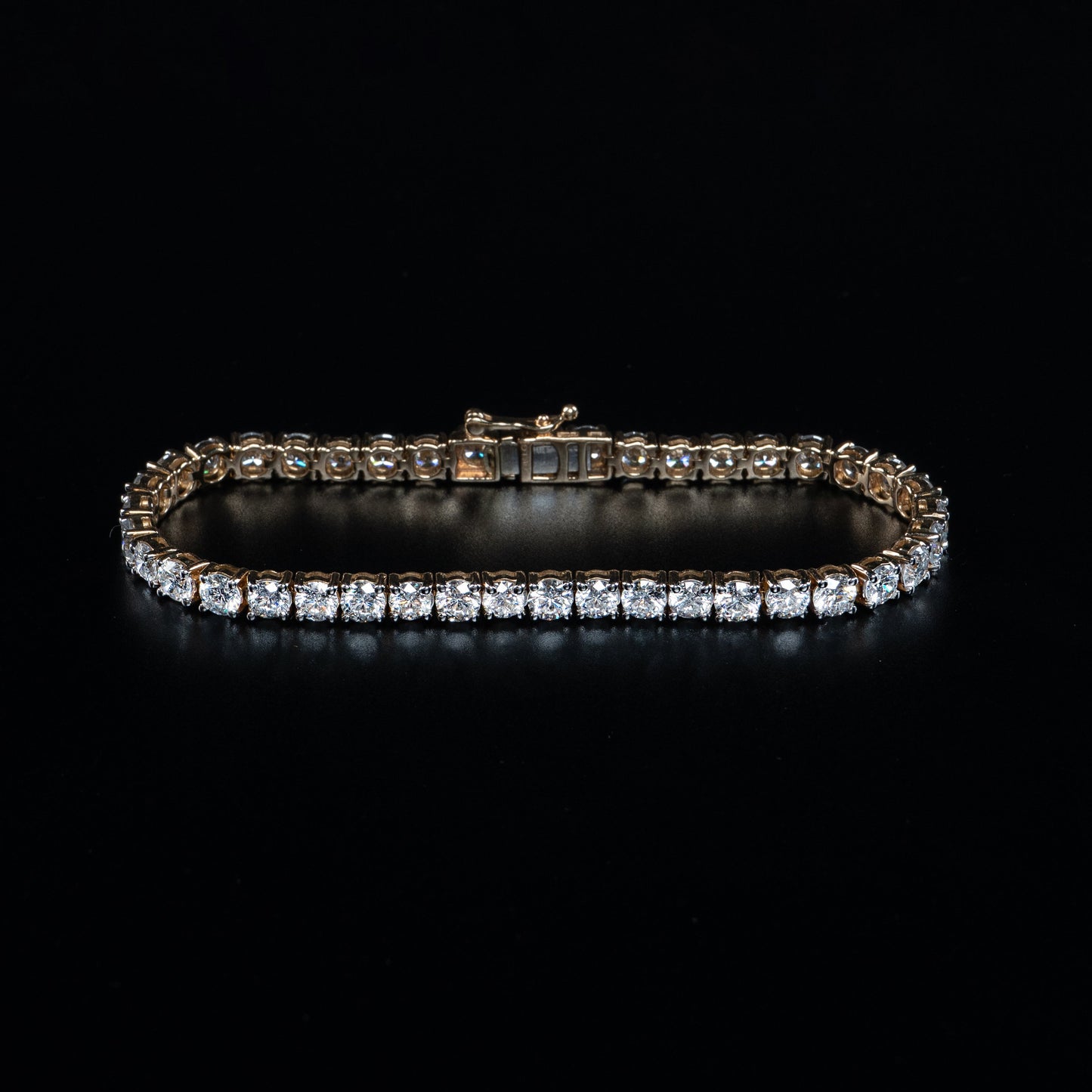 14k White Gold Lab Grown Diamond Tennis Bracelet