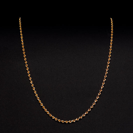 18k Yellow Gold Rope Necklace