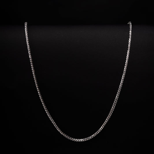 18k White Gold Franco Necklace