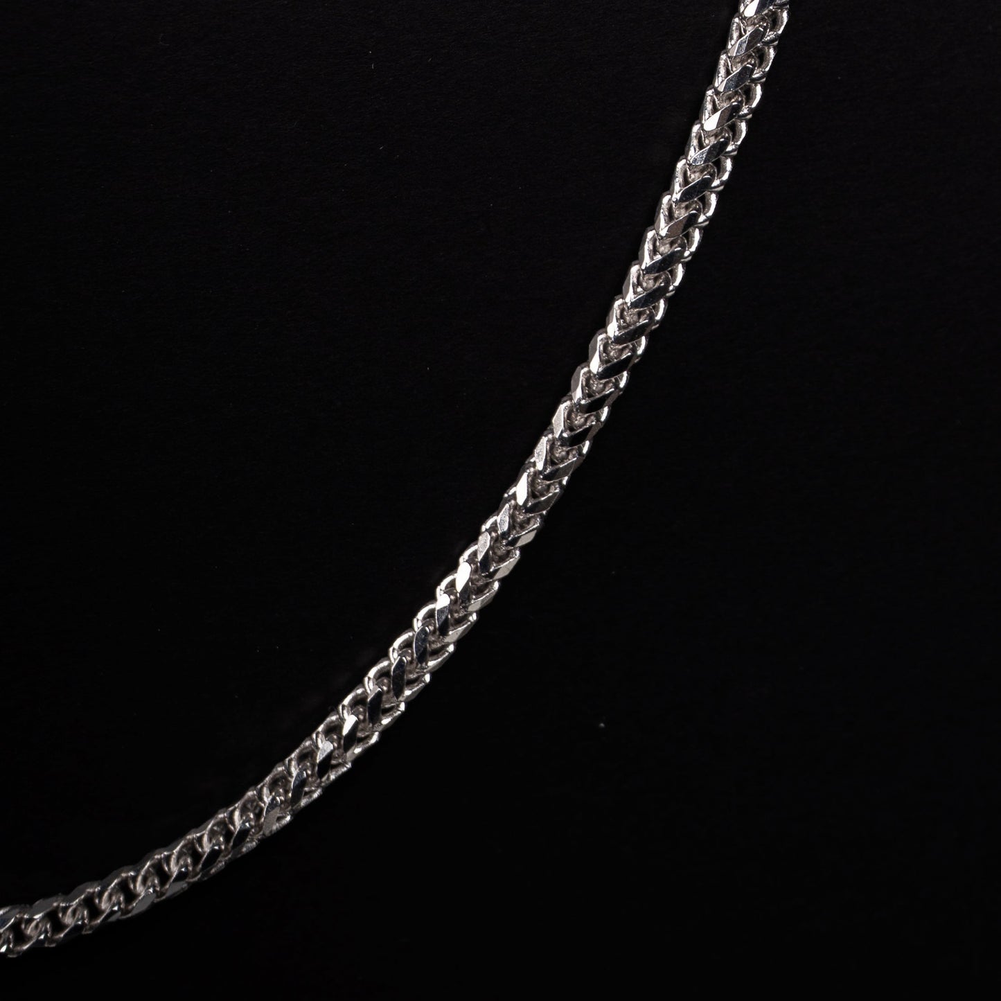 18k White Gold Franco Necklace