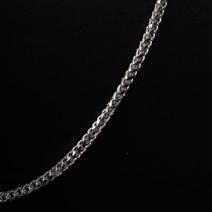 18k White Gold Franco Necklace
